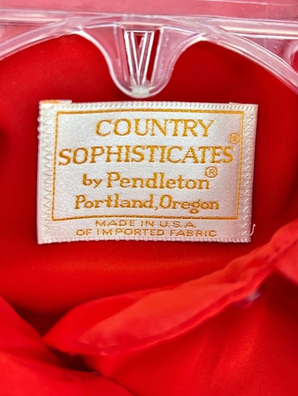 Vintage Pendleton Country Sophisticates Red Blouse 6 Office Siren Secretarycore - Picture 3 of 9